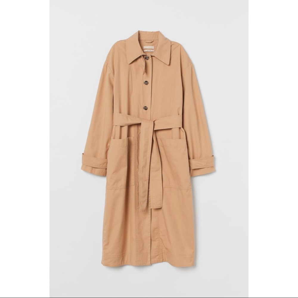 H&M Pima Cotton Trench Coat